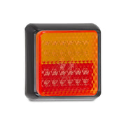 LED Autolamps 100BSTIM Square STOP/TAIL INDICATOR LAMP WITH Clip in BRACKET