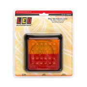 LED Autolamps 100BSTIM Square STOP/TAIL INDICATOR LAMP WITH Clip in BRACKET
