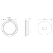 LED Autolamps 113AMG Round Indicator Lamp with Grommet & 3 Pin Plug