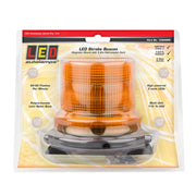 LED Autolamps 128AMM LED Amber Strobe Beacon, Magnetic Mount, IP67