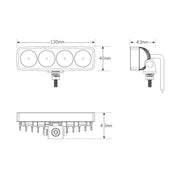 LED Autolamps 12W Compact Flood Lamp - 13040BM
