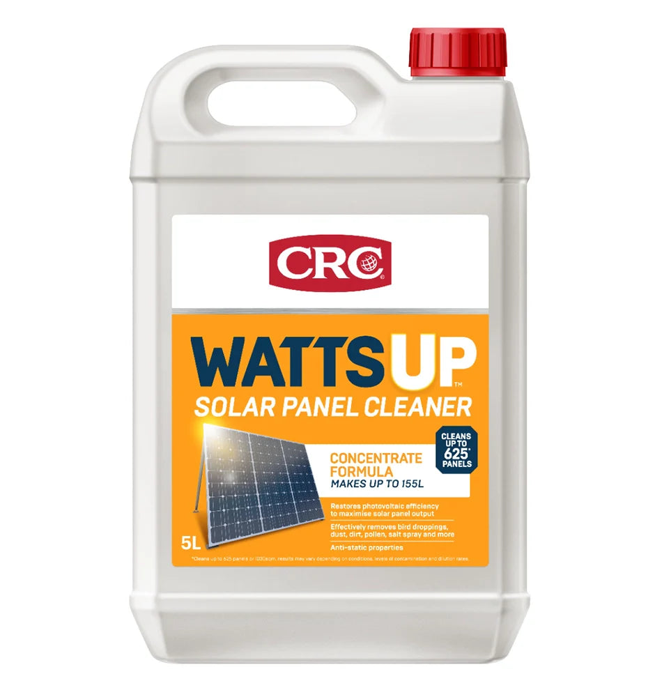 CRC WattsUp 5L Solar Panel Cleaner Concentrate - 1753427 (Bulky Item - Freight Applies)