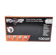 IRON GRIP Black Nitrile Gloves (XL) 100 Piece Disposable Gloves Extra Large - C3350XL