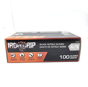 IRON GRIP Black Nitrile Gloves (XL) 100 Piece Disposable Gloves Extra Large - C3350XL