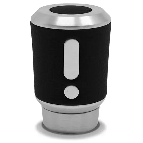 SAAS Leather Gear Knob Black- Alloy Insert - 20407B