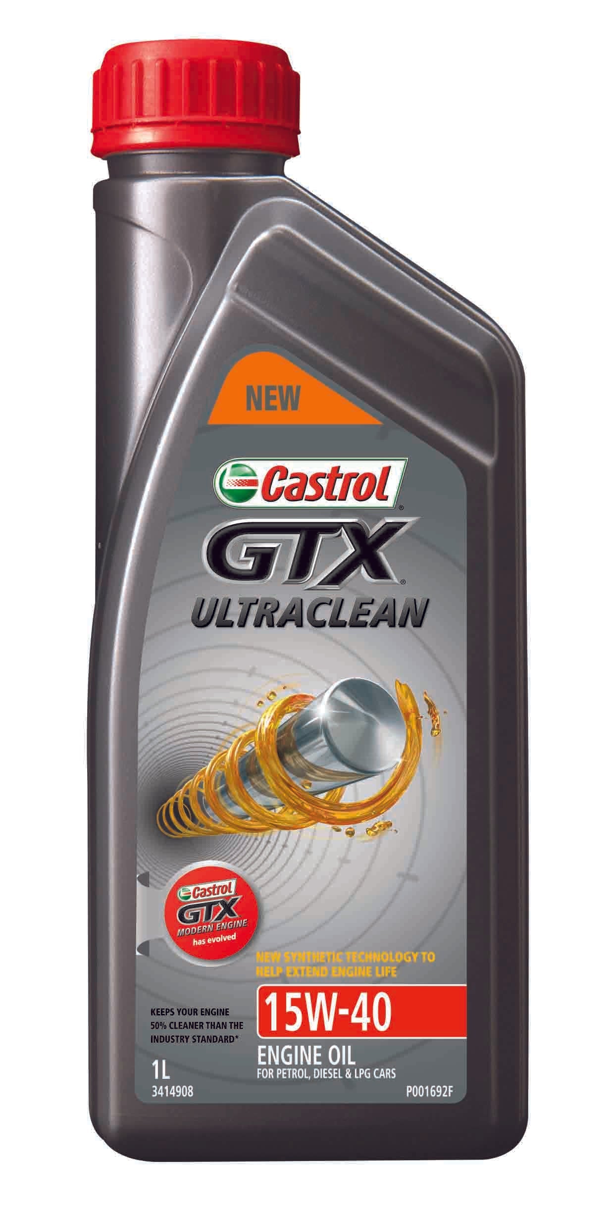 Castrol GTX Ultraclean Engine Oil 15W-40 1L  - 3414908 (Pickup Only)
