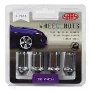 SAAS Wheel Nuts Flat Head Bulge 1/2