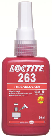 Loctite 263 High Strength Threadlocker - Red - 50mL - 44130