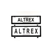 Altrex Ultimate Slim / Standard Comb Black Number Plate Protectors - without Lines - 6CQSNL