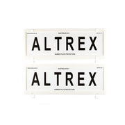 Altrex All States 6 Figure White Number Plate Protectors - without Lines - 6NLW