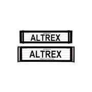 Altrex Advanced Premium Black Number Plate Protectors - with Lines - 6OLPC