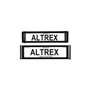 Altrex Advanced Premium Black Number Plate Protectors - without Lines - 6ONLPC