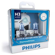Philips 12336DVS2 DiamondVision Ultimate 12V H3 55W 5000K Headlight Globes (Twin Pack)