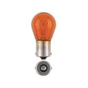 Narva 47383BL 12V 21W BA15S Amber Incandescent Globes - Twin Pack