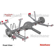 Nolathane Rear Leaf Spring Rear Eye and Shackle Bushing Kit - 47024