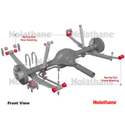 Nolathane Rear Leaf Spring Front and Rear Eye Bushing Kit - 47093