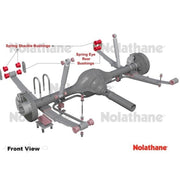 Nolathane Rear Leaf Spring Rear Eye and Shackle Bushing Kit - 47159