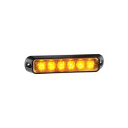Narva 85206A Low Profile High Power 6x1W LED Warning Light (Amber)