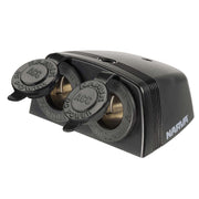 Narva 81160BL Heavy-Duty Twin Surface Mount Accessory Sockets
