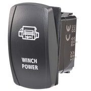 Narva 63236BL 12/24V Off/On LED Illuminated Sealed Rocker Switch With ‚ÄúWinch Power‚Äù Symbol (Red)