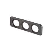 Narva 81189BL Triple Blank Flush Mount Housing - Black