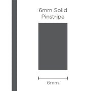 SAAS 1208 Pinstripe 6mm Solid - Charcoal