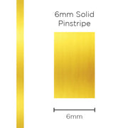 SAAS 1298 Pinstripe 6mm Solid - Gold Mylar