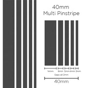 SAAS 1908 40mm Multi Stripe - Charcoal