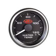 SAAS 52mm Black Muscle Series Water Temperature Gauge (40-120C) - SG-WT52B