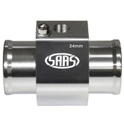 SAAS Aluminium Water Temperature Adapter for Radiator Hose - 34mm - SWTA34