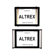 Altrex NSW 2 Figure Black Number Plate Protectors -  without Lines - 2NL