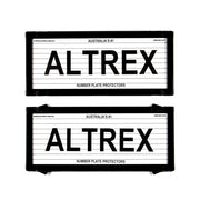 Altrex NSW, ACT, SA, WA, NT 5 Figure Black Number Plate Protectors - with Lines - 5L