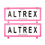 Altrex Standard Size Pink Number Plate Protectors - without Lines - 6BCNL