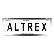 Altrex Standard Size Chrome Style Number Plate Protectors - without Lines - 6CC