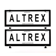 Altrex Standard Size Black Number Plate Protectors - without Lines - 6CNL