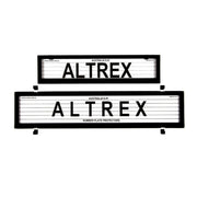 Altrex NSW & ACT European Premium Combination Slim & Full Size Black Number Plate Protectors - with Lines - 6LEP