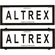 Altrex Standard Size Black Number Plate Protectors - without Lines - 6NL