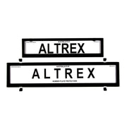 Altrex NSW & ACT European Premium Combination Black Number Plate Protectors - without Lines - 6NLEP