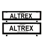 Altrex NSW & SA Slimline Black Number Plate Protectors - without Lines - 6PCNL
