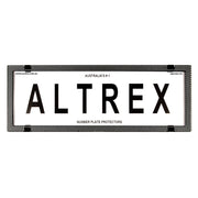 Altrex Standard Size Silver Carbon Fibre Number Plate Protectors - without Lines - 6SES