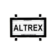Altrex NSW, ACT, VIC, TAS, WA, QLD Motorbike Black Number Plate Protector - with Lines - 9DMBL