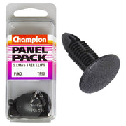 Champion Fasteners Christmas Tree Clips (24mm Head, 15.7mm Length, 6.2mm Stem) - Pack of 5 - TF90