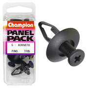 Champion Fasteners Push Rivets (20mm Head, 20mm Length, to Suit 8mm Hole) - Pack of 5 - TF85