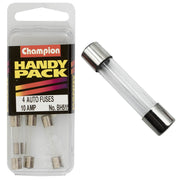 Champion Pack of 4 10A Glass Fuses - BH515