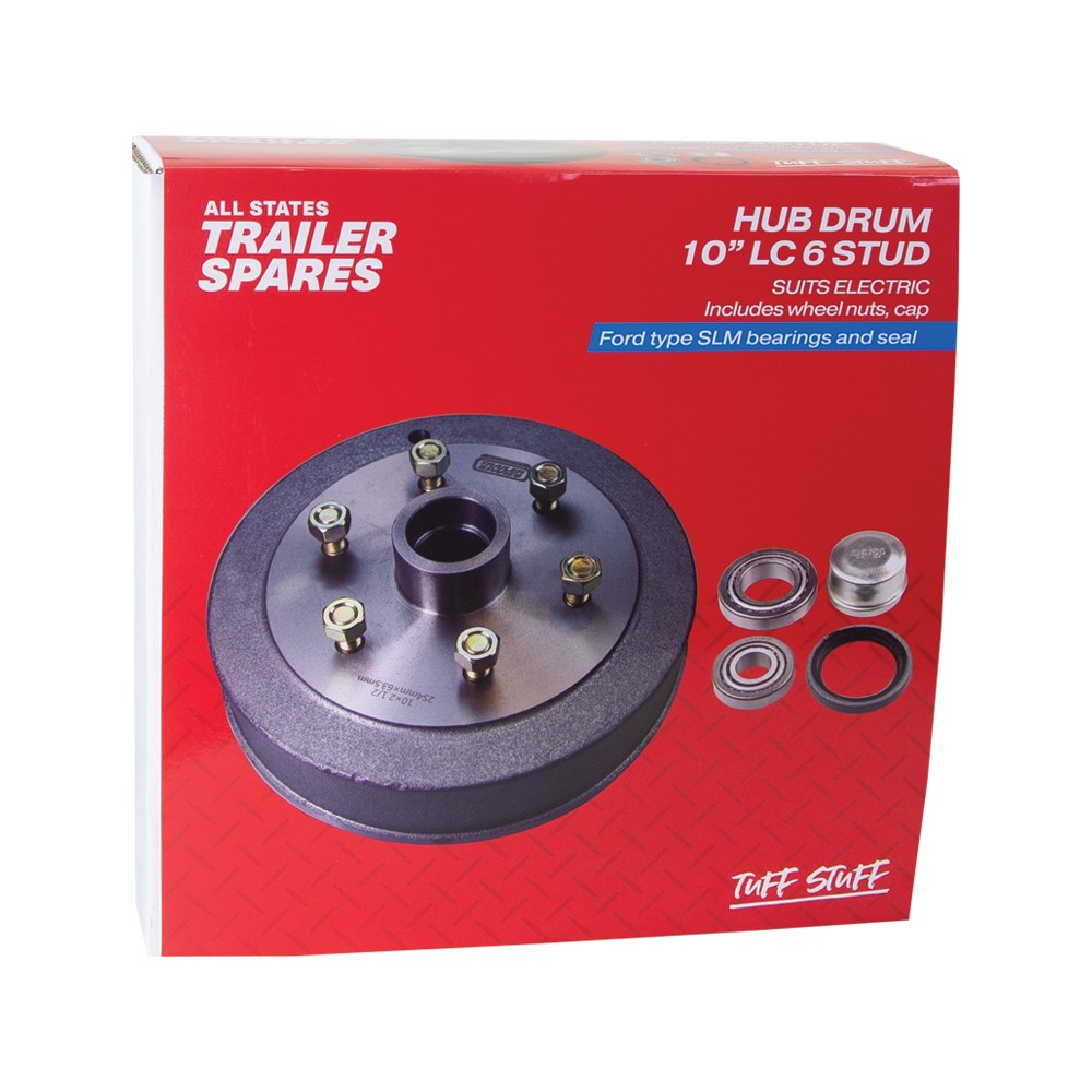 ASTSS Land Cruiser Type 6-Stud 10" Hub Drum (6x139.7) to Suit SLM Bearings - R1922C (Bulky Item - Freight Applies)