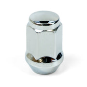 SAAS Single Wheel Nut - 35mm Length, Chrome, Flat Head Bulge Type 1/2