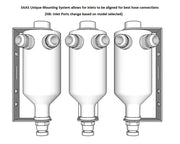 ST2001 SAAS #NLA Oil Catch Can Baffl* 1 X -12 AN Out Raw Alum 500ml