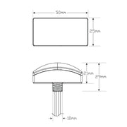 LED Autolamps 5025ARM2 Amber/Red Side Marker
