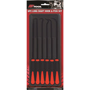 PKTool Long Shaft Hook & Pick Set 6 Piece -220Mm (81/2”)  - PT52700