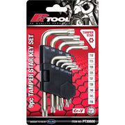 PKTool  Cr-V Tamper Proof Star Key Set - 9 Piece  - PT30600